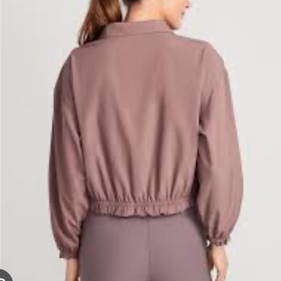 Old Navy Water-Repellent Packable StretchTech Ruffle-Trimmed Zip-Front Jacket - Picture 4 of 7